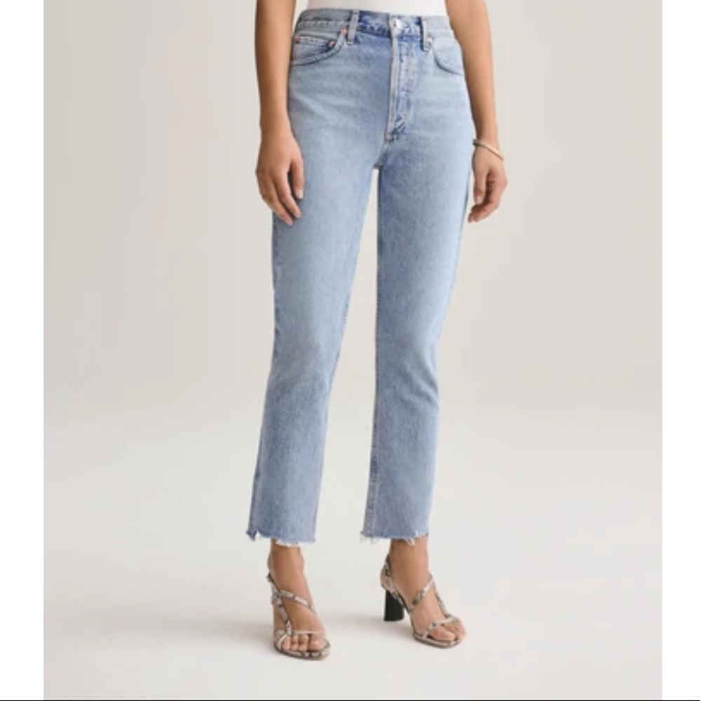 Zara Hi-Rise Straight Leg Jeans